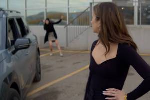 A screengrab of a Vernon Kia commerical shared in February 2026. (YouTube image)